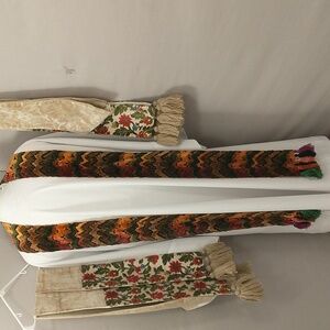Three Ecclesiastical Vestment Stole Liturgical Scarf Pastor Sash Vintage Tippet